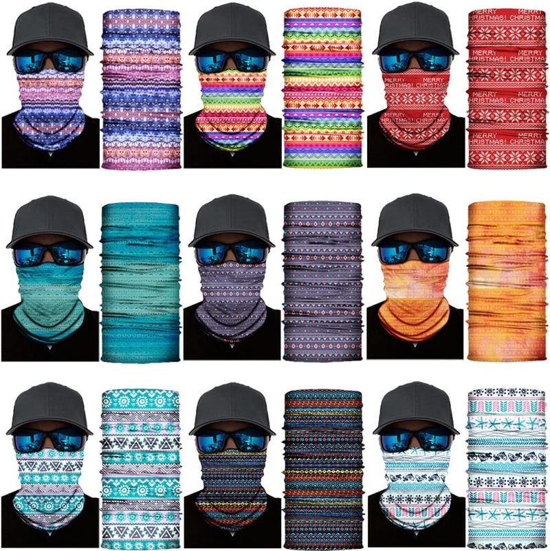 SIDAZON Neck Gaiter Mask,UV Protection Bandana Gator Face Cover Covering Mask,Tube Scarf,Neck Warmer Balaclava,Headband - Image 2